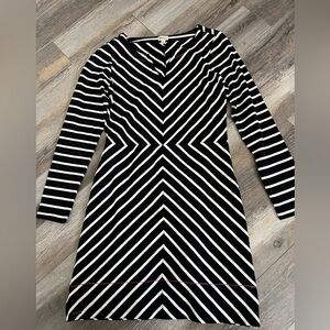 Hatley‎ 100% cotton long sleeve striped midi dress
